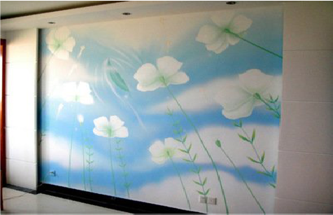 泰兴画墙绘怎么画好白云的蓬松感？