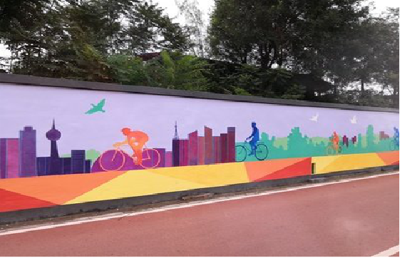 泰兴墙体彩绘-围墙