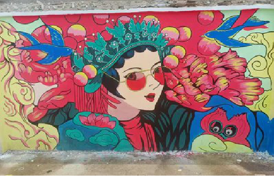 泰兴墙体彩绘-网红墙