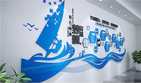 泰兴海浪主题文化墙如何设计？
