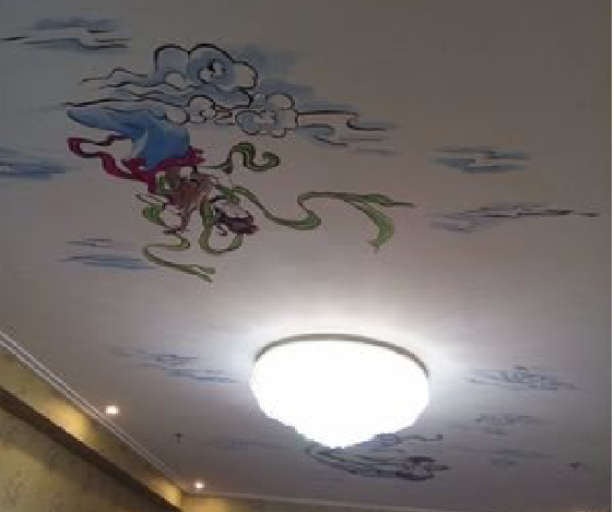 泰兴如何快速绘制天花板上的手绘墙？