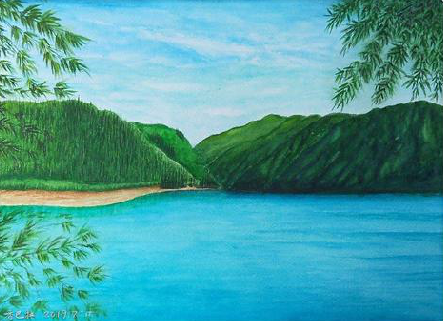 泰兴在墙绘中，如何绘画绿水青山？