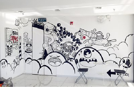 泰兴手绘墙并非传统涂鸦。