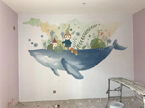 泰兴手绘墙的特点及优势。