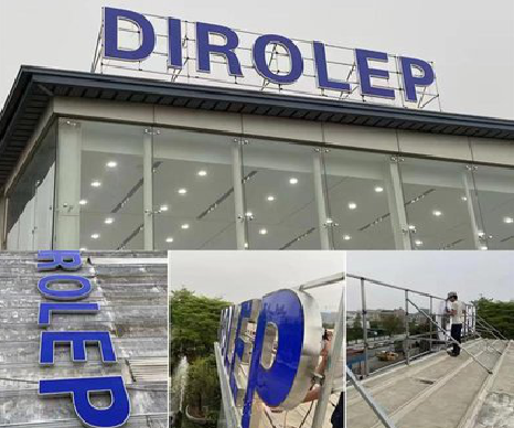 泰兴楼顶发光字安装的注意事项。